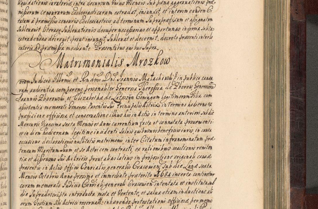 Zdjęcie nr 832 dla obiektu archiwalnego: Acta actorum episscopalium R. D. Joannis Małachowski, episcopi Cracoviensis a die 20 Augusti anni 1681 et 1682 acticatorum. Volumen I