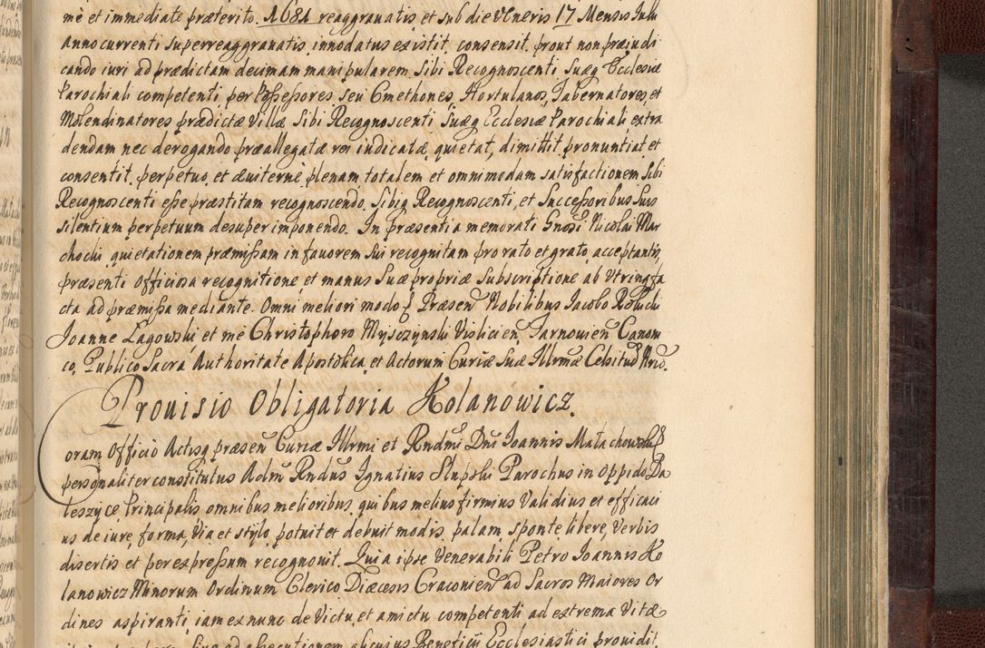 Zdjęcie nr 818 dla obiektu archiwalnego: Acta actorum episscopalium R. D. Joannis Małachowski, episcopi Cracoviensis a die 20 Augusti anni 1681 et 1682 acticatorum. Volumen I