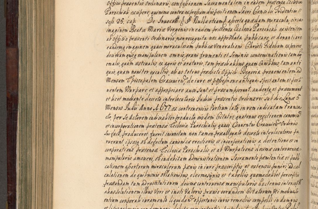 Zdjęcie nr 811 dla obiektu archiwalnego: Acta actorum episscopalium R. D. Joannis Małachowski, episcopi Cracoviensis a die 20 Augusti anni 1681 et 1682 acticatorum. Volumen I