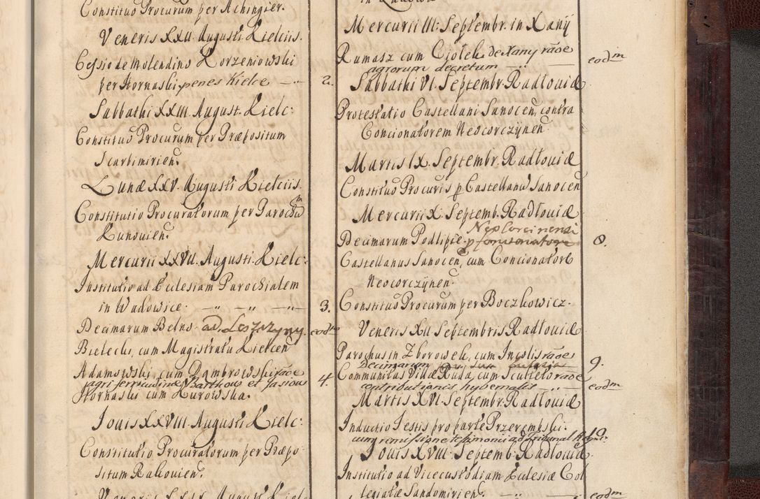 Zdjęcie nr 1108 dla obiektu archiwalnego: Acta actorum episscopalium R. D. Joannis Małachowski, episcopi Cracoviensis a die 20 Augusti anni 1681 et 1682 acticatorum. Volumen I