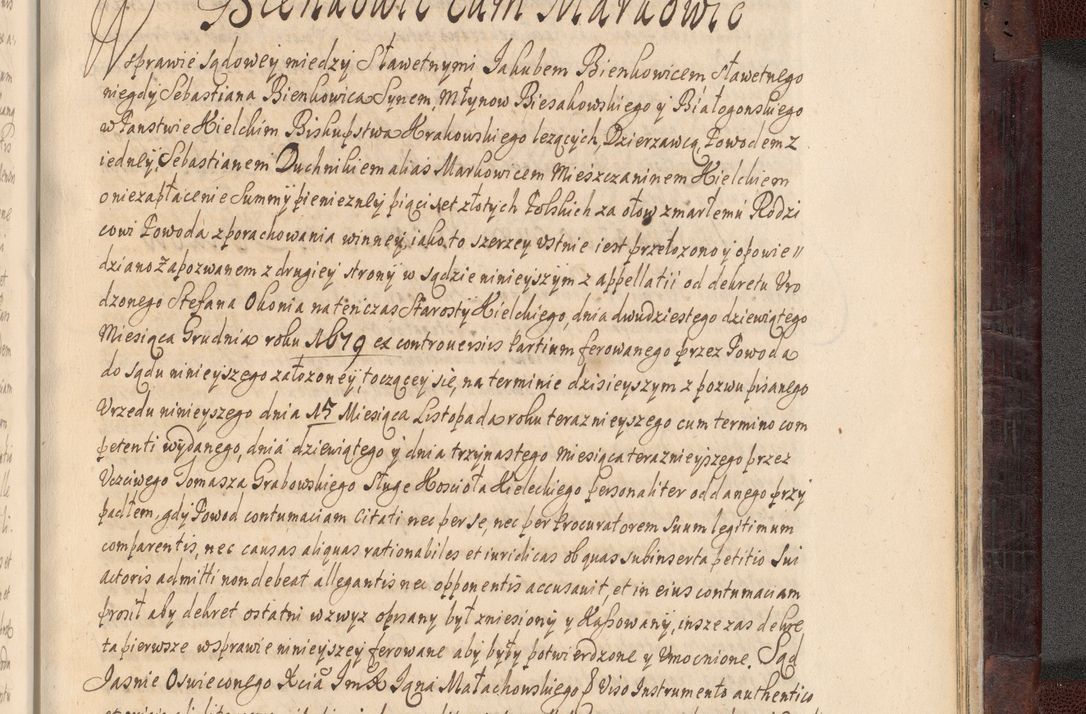 Zdjęcie nr 1082 dla obiektu archiwalnego: Acta actorum episscopalium R. D. Joannis Małachowski, episcopi Cracoviensis a die 20 Augusti anni 1681 et 1682 acticatorum. Volumen I