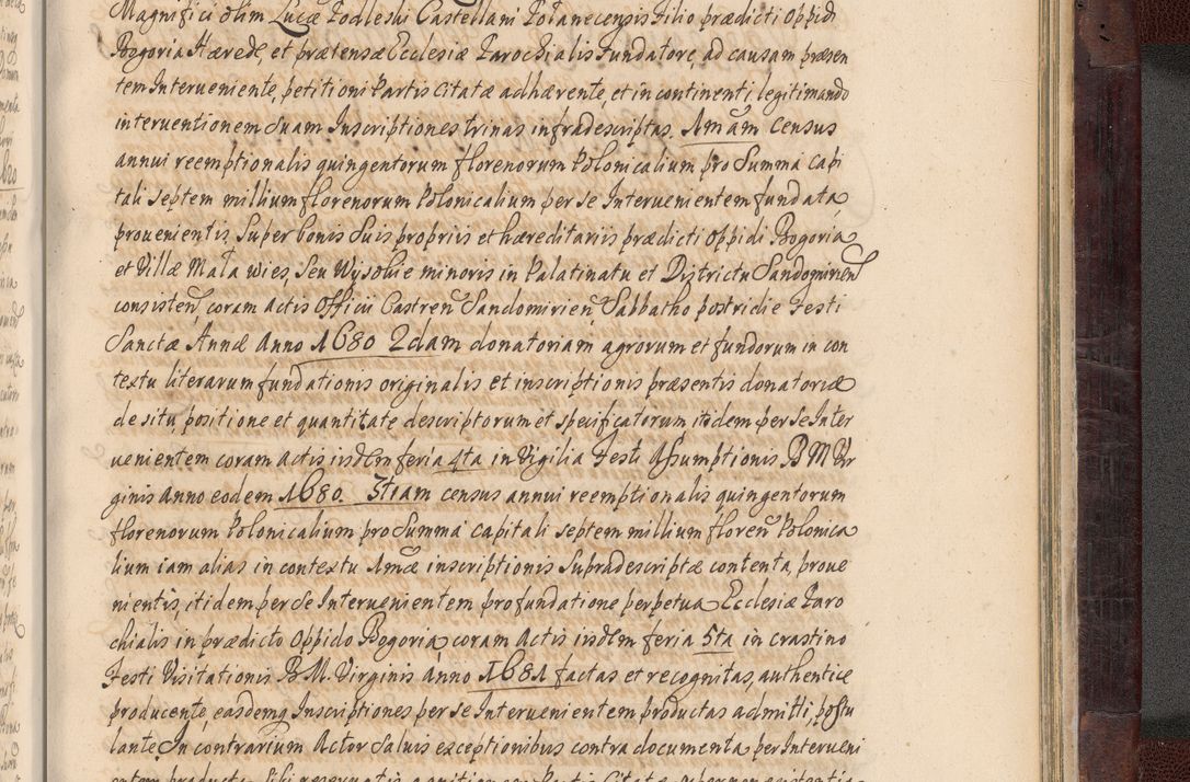 Zdjęcie nr 1056 dla obiektu archiwalnego: Acta actorum episscopalium R. D. Joannis Małachowski, episcopi Cracoviensis a die 20 Augusti anni 1681 et 1682 acticatorum. Volumen I
