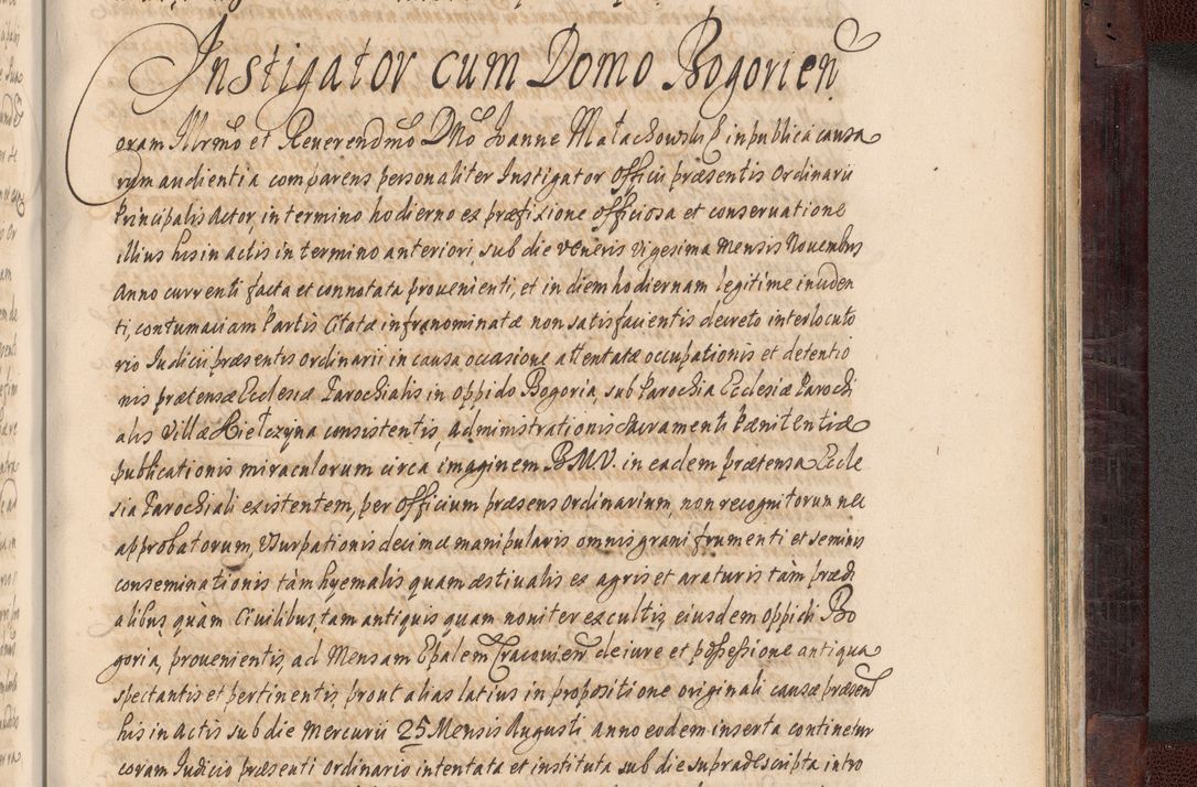 Zdjęcie nr 1054 dla obiektu archiwalnego: Acta actorum episscopalium R. D. Joannis Małachowski, episcopi Cracoviensis a die 20 Augusti anni 1681 et 1682 acticatorum. Volumen I