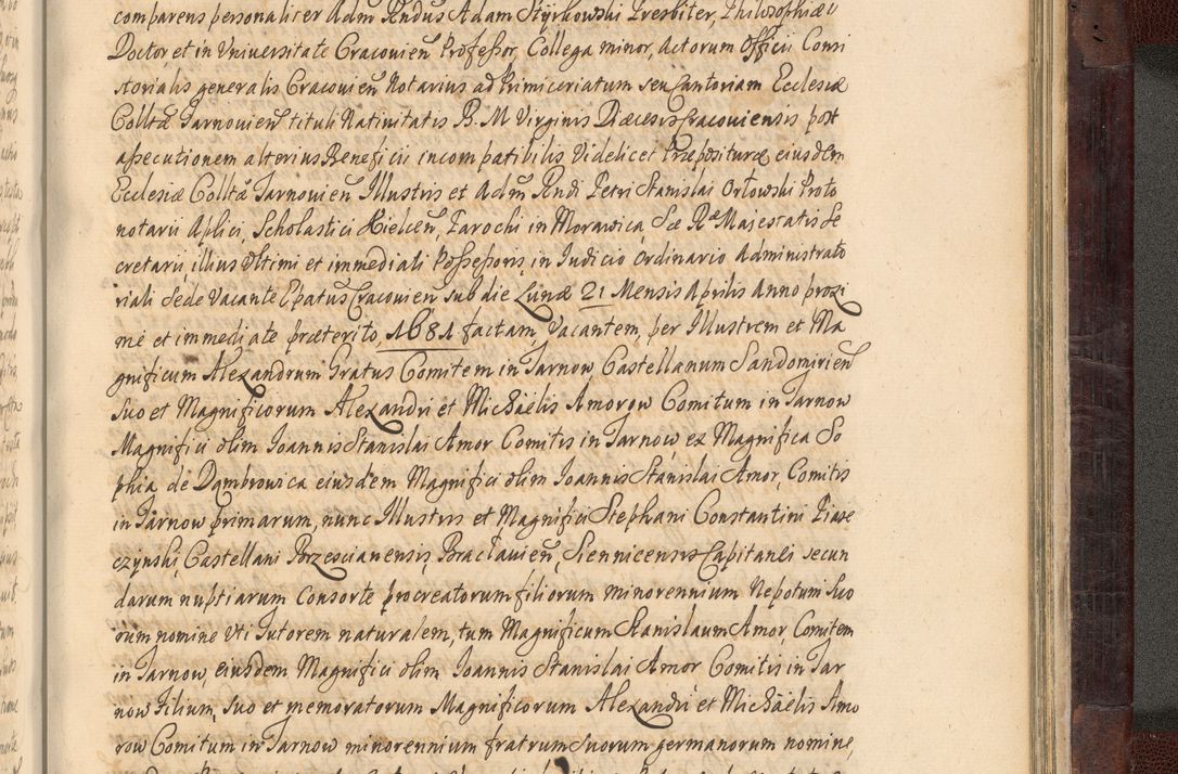 Zdjęcie nr 1044 dla obiektu archiwalnego: Acta actorum episscopalium R. D. Joannis Małachowski, episcopi Cracoviensis a die 20 Augusti anni 1681 et 1682 acticatorum. Volumen I