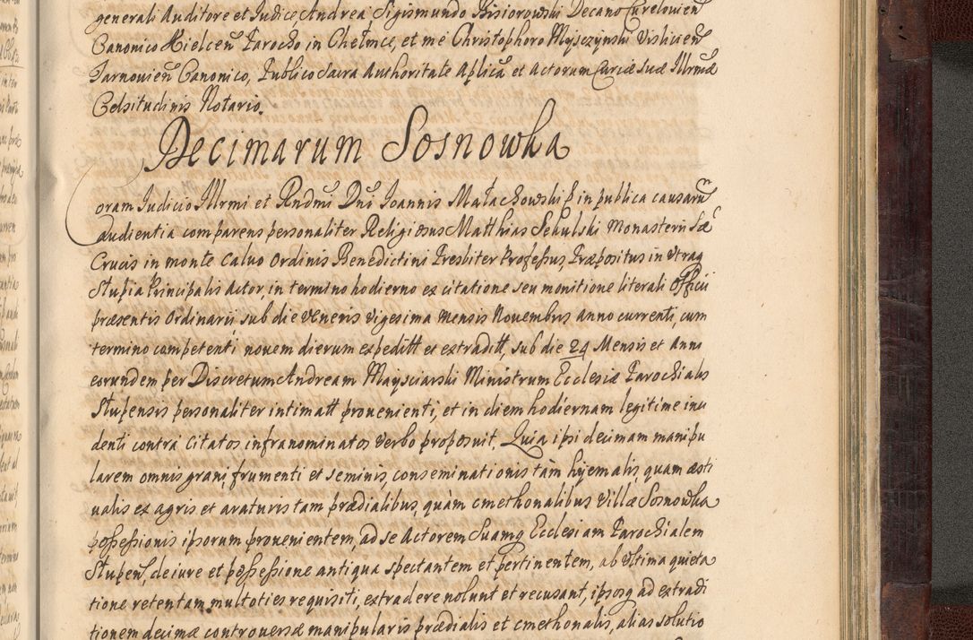 Zdjęcie nr 1034 dla obiektu archiwalnego: Acta actorum episscopalium R. D. Joannis Małachowski, episcopi Cracoviensis a die 20 Augusti anni 1681 et 1682 acticatorum. Volumen I