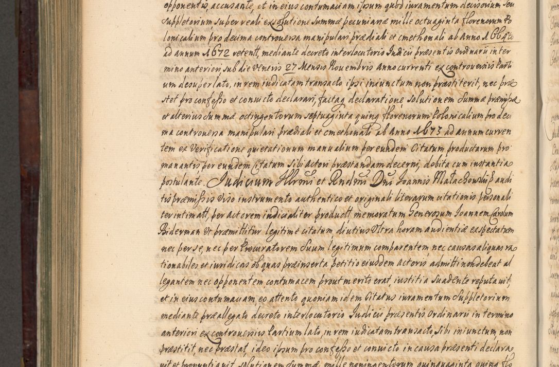 Zdjęcie nr 1033 dla obiektu archiwalnego: Acta actorum episscopalium R. D. Joannis Małachowski, episcopi Cracoviensis a die 20 Augusti anni 1681 et 1682 acticatorum. Volumen I