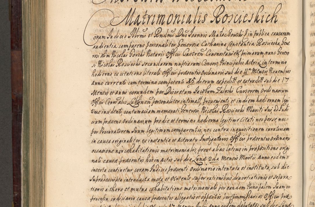 Zdjęcie nr 1029 dla obiektu archiwalnego: Acta actorum episscopalium R. D. Joannis Małachowski, episcopi Cracoviensis a die 20 Augusti anni 1681 et 1682 acticatorum. Volumen I