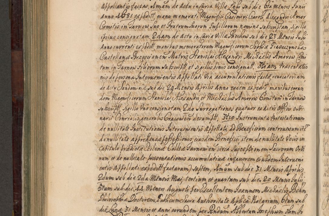 Zdjęcie nr 1003 dla obiektu archiwalnego: Acta actorum episscopalium R. D. Joannis Małachowski, episcopi Cracoviensis a die 20 Augusti anni 1681 et 1682 acticatorum. Volumen I