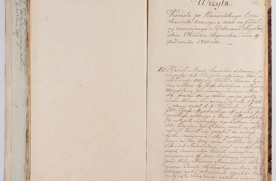 Zdjęcie nr 219 dla obiektu archiwalnego: [Akta wizytacji dekanatów Jędrzejów, Stopnica, Wiślica przeprowadzone przez Ludwika Łętowskiego, wikariusza generalnego krakowskiego w 1842 r.]