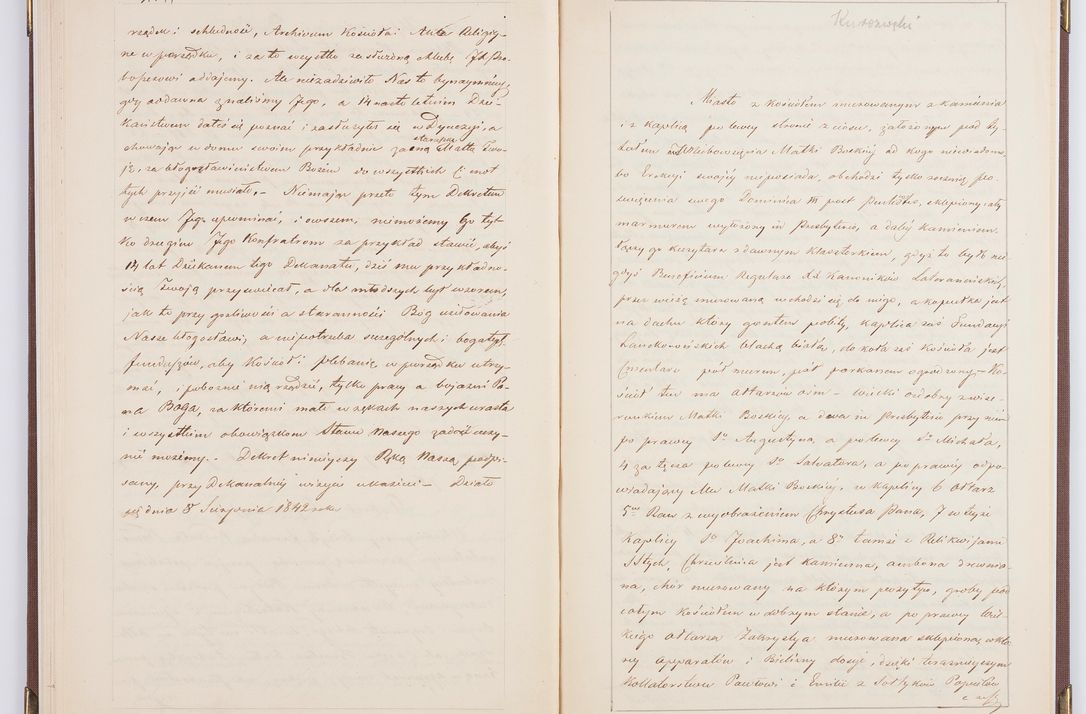 Zdjęcie nr 86 dla obiektu archiwalnego: [Akta wizytacji dekanatów Jędrzejów, Stopnica, Wiślica przeprowadzone przez Ludwika Łętowskiego, wikariusza generalnego krakowskiego w 1842 r.]