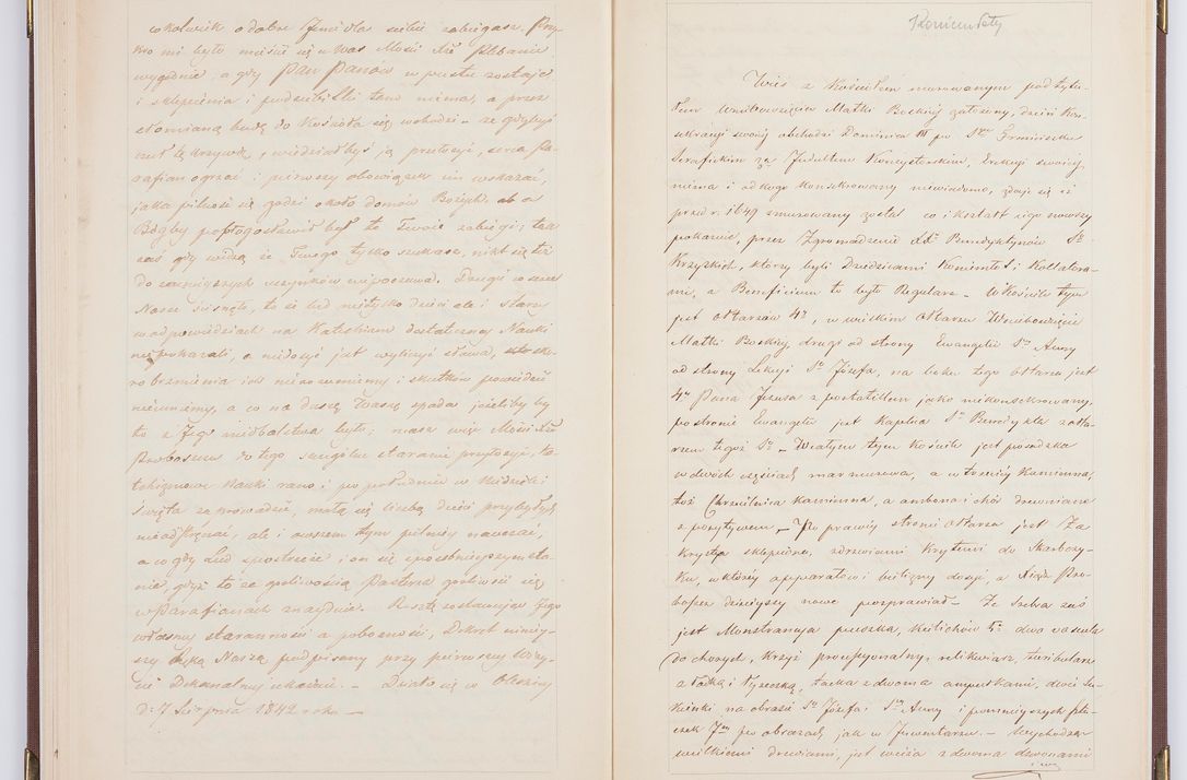 Zdjęcie nr 84 dla obiektu archiwalnego: [Akta wizytacji dekanatów Jędrzejów, Stopnica, Wiślica przeprowadzone przez Ludwika Łętowskiego, wikariusza generalnego krakowskiego w 1842 r.]