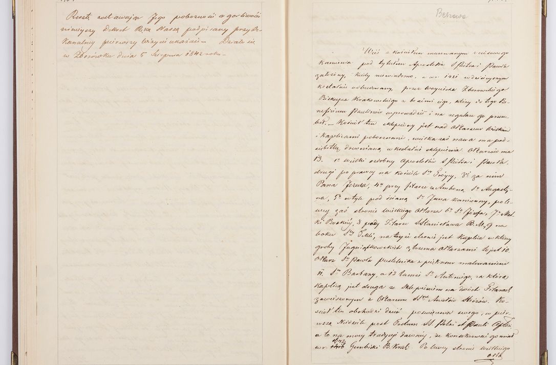 Zdjęcie nr 79 dla obiektu archiwalnego: [Akta wizytacji dekanatów Jędrzejów, Stopnica, Wiślica przeprowadzone przez Ludwika Łętowskiego, wikariusza generalnego krakowskiego w 1842 r.]