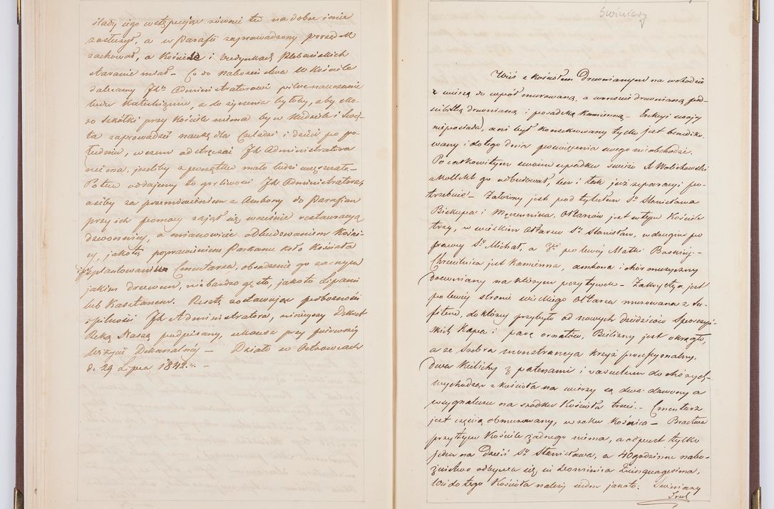 Zdjęcie nr 63 dla obiektu archiwalnego: [Akta wizytacji dekanatów Jędrzejów, Stopnica, Wiślica przeprowadzone przez Ludwika Łętowskiego, wikariusza generalnego krakowskiego w 1842 r.]