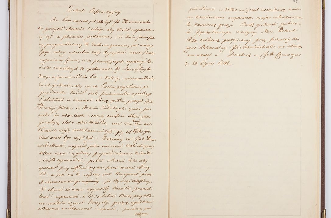 Zdjęcie nr 52 dla obiektu archiwalnego: [Akta wizytacji dekanatów Jędrzejów, Stopnica, Wiślica przeprowadzone przez Ludwika Łętowskiego, wikariusza generalnego krakowskiego w 1842 r.]