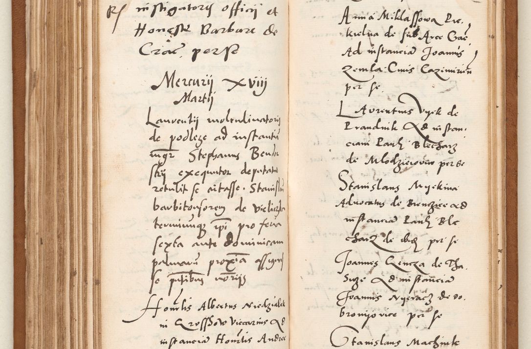 Zdjęcie nr 171 dla obiektu archiwalnego: Acta pronunciationum, absolutoriarum a termino, relacionum, diligenciarum, consensuum in absolutionem, continuationum terminorum ad annum Domini MDLIIᵐ coram reverendo patre domino Petro Porembski canonico et officiali generali Cracoviensi, a die et mense infrascriptis continuantur.