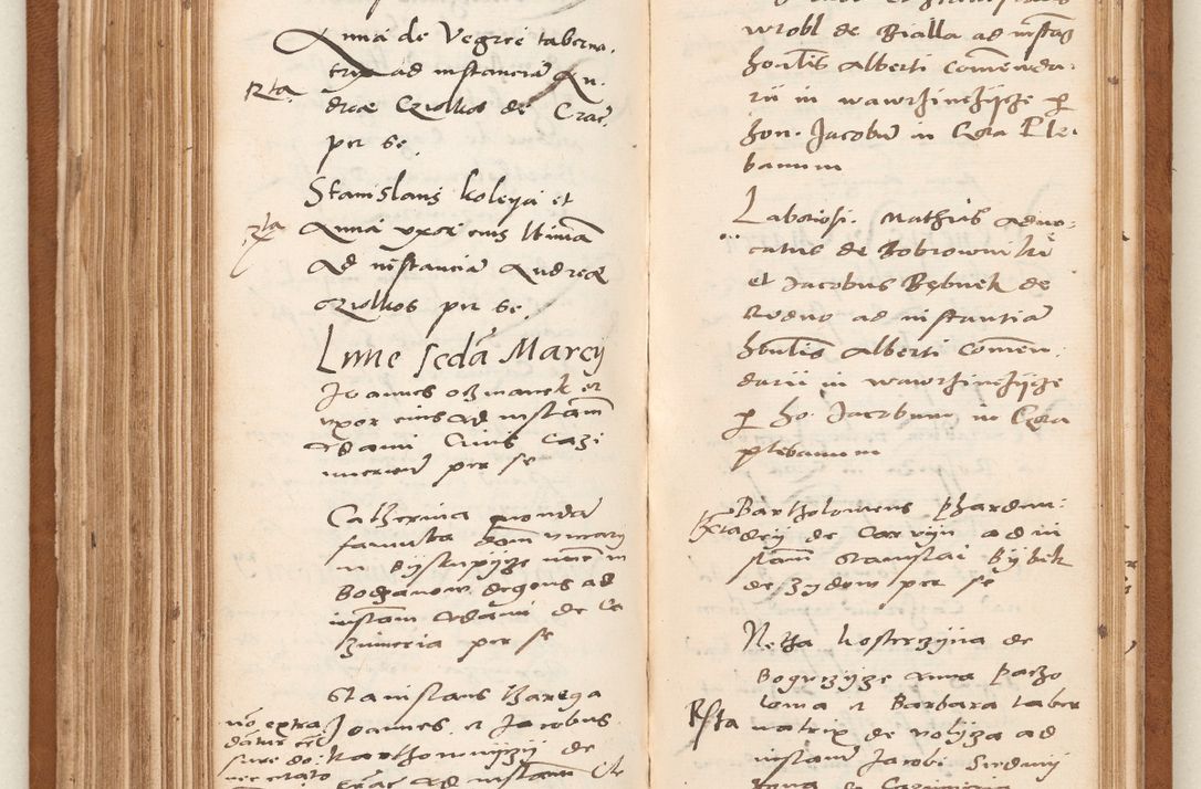Zdjęcie nr 164 dla obiektu archiwalnego: Acta pronunciationum, absolutoriarum a termino, relacionum, diligenciarum, consensuum in absolutionem, continuationum terminorum ad annum Domini MDLIIᵐ coram reverendo patre domino Petro Porembski canonico et officiali generali Cracoviensi, a die et mense infrascriptis continuantur.