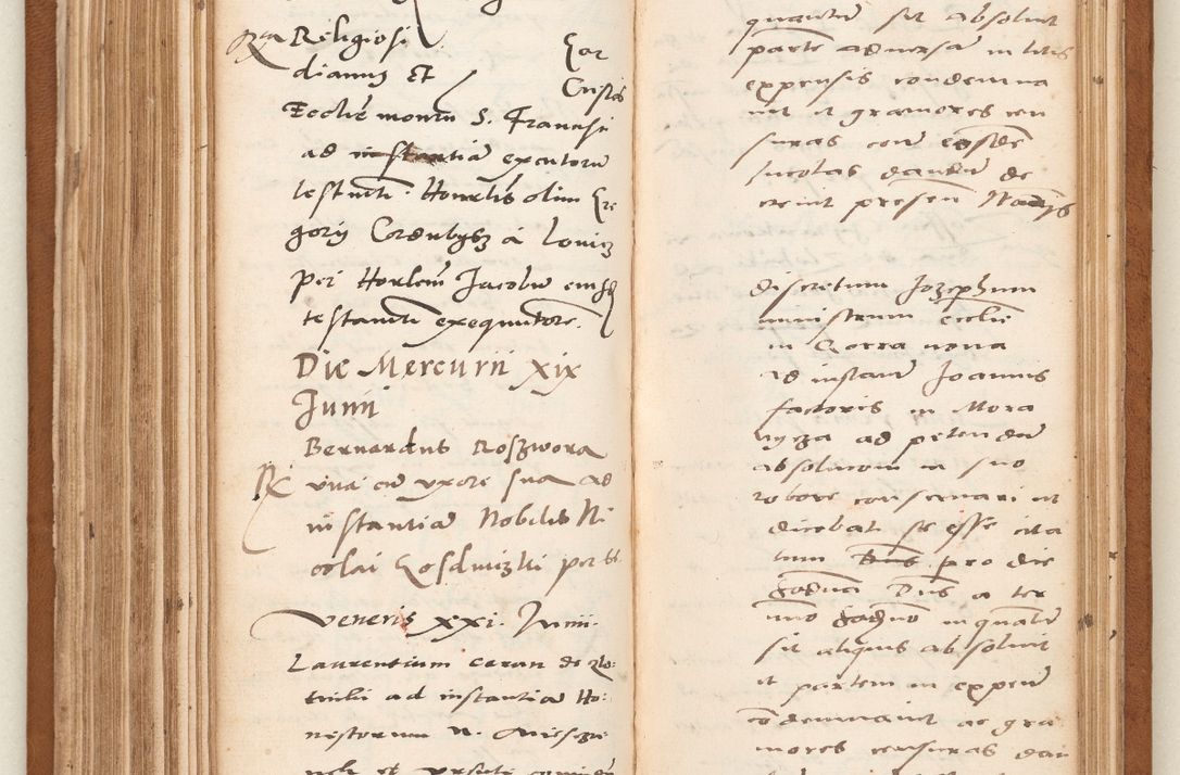 Zdjęcie nr 158 dla obiektu archiwalnego: Acta pronunciationum, absolutoriarum a termino, relacionum, diligenciarum, consensuum in absolutionem, continuationum terminorum ad annum Domini MDLIIᵐ coram reverendo patre domino Petro Porembski canonico et officiali generali Cracoviensi, a die et mense infrascriptis continuantur.
