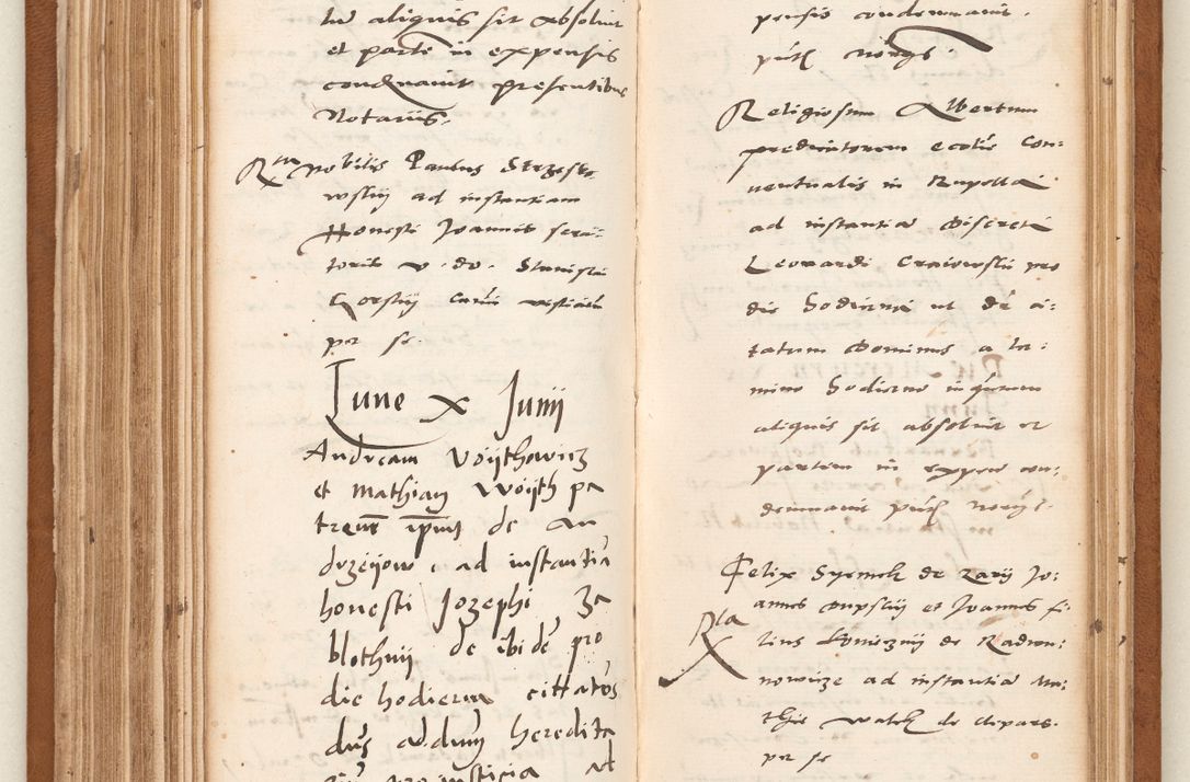 Zdjęcie nr 157 dla obiektu archiwalnego: Acta pronunciationum, absolutoriarum a termino, relacionum, diligenciarum, consensuum in absolutionem, continuationum terminorum ad annum Domini MDLIIᵐ coram reverendo patre domino Petro Porembski canonico et officiali generali Cracoviensi, a die et mense infrascriptis continuantur.