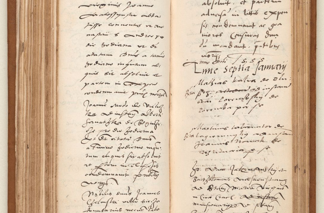 Zdjęcie nr 125 dla obiektu archiwalnego: Acta pronunciationum, absolutoriarum a termino, relacionum, diligenciarum, consensuum in absolutionem, continuationum terminorum ad annum Domini MDLIIᵐ coram reverendo patre domino Petro Porembski canonico et officiali generali Cracoviensi, a die et mense infrascriptis continuantur.