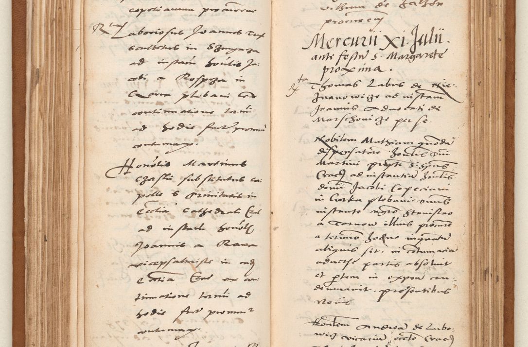 Zdjęcie nr 105 dla obiektu archiwalnego: Acta pronunciationum, absolutoriarum a termino, relacionum, diligenciarum, consensuum in absolutionem, continuationum terminorum ad annum Domini MDLIIᵐ coram reverendo patre domino Petro Porembski canonico et officiali generali Cracoviensi, a die et mense infrascriptis continuantur.