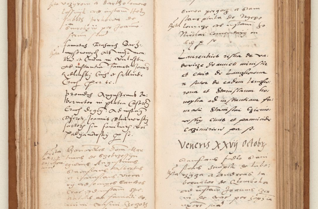 Zdjęcie nr 59 dla obiektu archiwalnego: Acta pronunciationum, absolutoriarum a termino, relacionum, diligenciarum, consensuum in absolutionem, continuationum terminorum ad annum Domini MDLIIᵐ coram reverendo patre domino Petro Porembski canonico et officiali generali Cracoviensi, a die et mense infrascriptis continuantur.