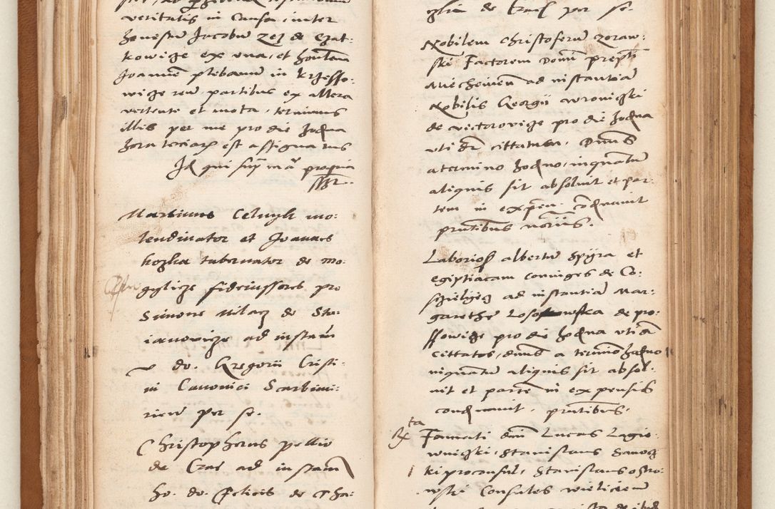 Zdjęcie nr 56 dla obiektu archiwalnego: Acta pronunciationum, absolutoriarum a termino, relacionum, diligenciarum, consensuum in absolutionem, continuationum terminorum ad annum Domini MDLIIᵐ coram reverendo patre domino Petro Porembski canonico et officiali generali Cracoviensi, a die et mense infrascriptis continuantur.