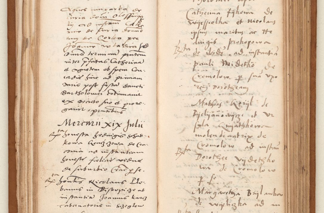 Zdjęcie nr 51 dla obiektu archiwalnego: Acta pronunciationum, absolutoriarum a termino, relacionum, diligenciarum, consensuum in absolutionem, continuationum terminorum ad annum Domini MDLIIᵐ coram reverendo patre domino Petro Porembski canonico et officiali generali Cracoviensi, a die et mense infrascriptis continuantur.