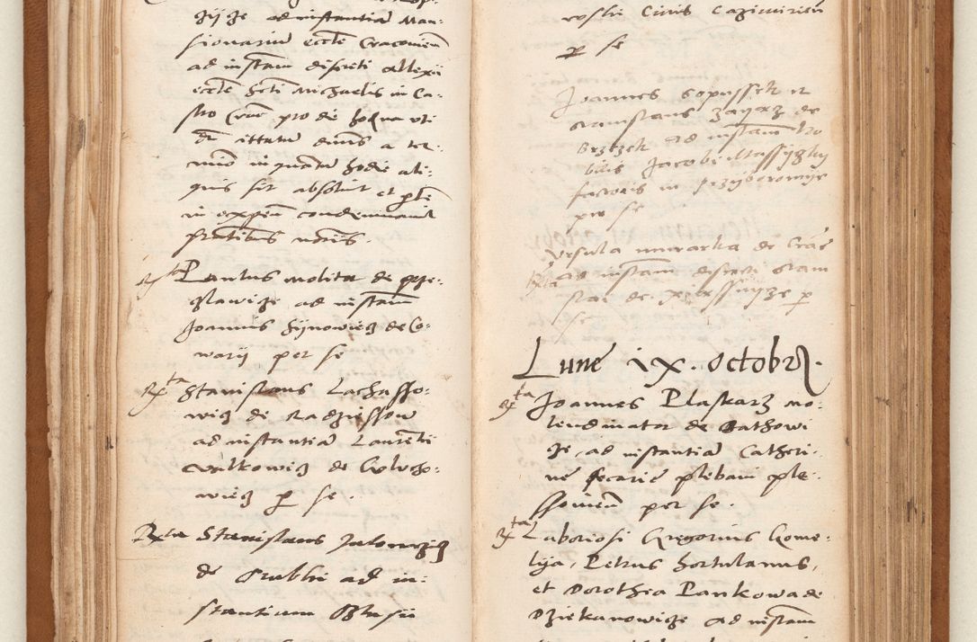 Zdjęcie nr 57 dla obiektu archiwalnego: Acta pronunciationum, absolutoriarum a termino, relacionum, diligenciarum, consensuum in absolutionem, continuationum terminorum ad annum Domini MDLIIᵐ coram reverendo patre domino Petro Porembski canonico et officiali generali Cracoviensi, a die et mense infrascriptis continuantur.