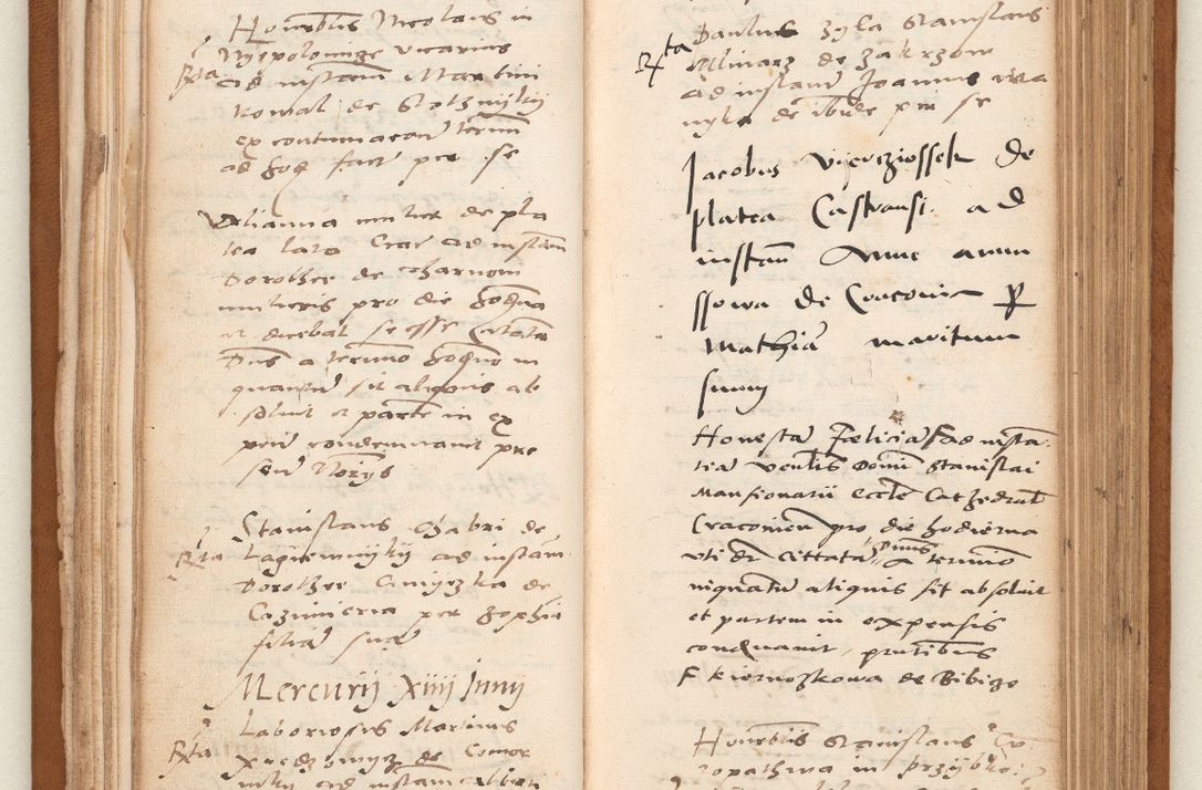 Zdjęcie nr 46 dla obiektu archiwalnego: Acta pronunciationum, absolutoriarum a termino, relacionum, diligenciarum, consensuum in absolutionem, continuationum terminorum ad annum Domini MDLIIᵐ coram reverendo patre domino Petro Porembski canonico et officiali generali Cracoviensi, a die et mense infrascriptis continuantur.