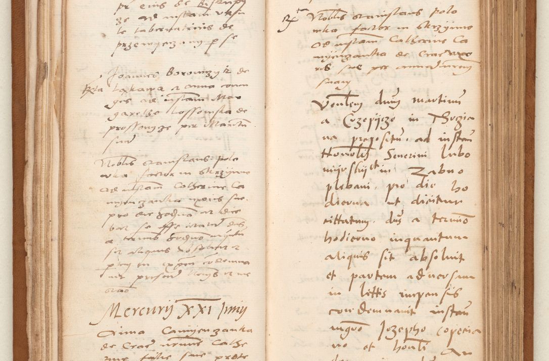 Zdjęcie nr 47 dla obiektu archiwalnego: Acta pronunciationum, absolutoriarum a termino, relacionum, diligenciarum, consensuum in absolutionem, continuationum terminorum ad annum Domini MDLIIᵐ coram reverendo patre domino Petro Porembski canonico et officiali generali Cracoviensi, a die et mense infrascriptis continuantur.