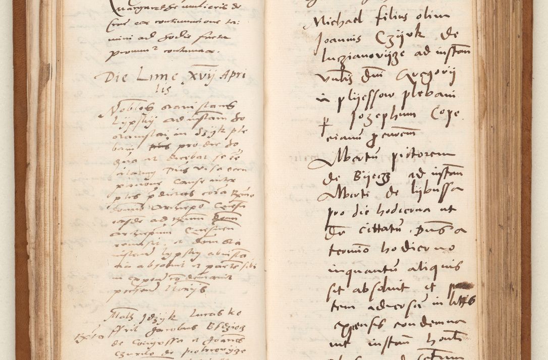 Zdjęcie nr 38 dla obiektu archiwalnego: Acta pronunciationum, absolutoriarum a termino, relacionum, diligenciarum, consensuum in absolutionem, continuationum terminorum ad annum Domini MDLIIᵐ coram reverendo patre domino Petro Porembski canonico et officiali generali Cracoviensi, a die et mense infrascriptis continuantur.