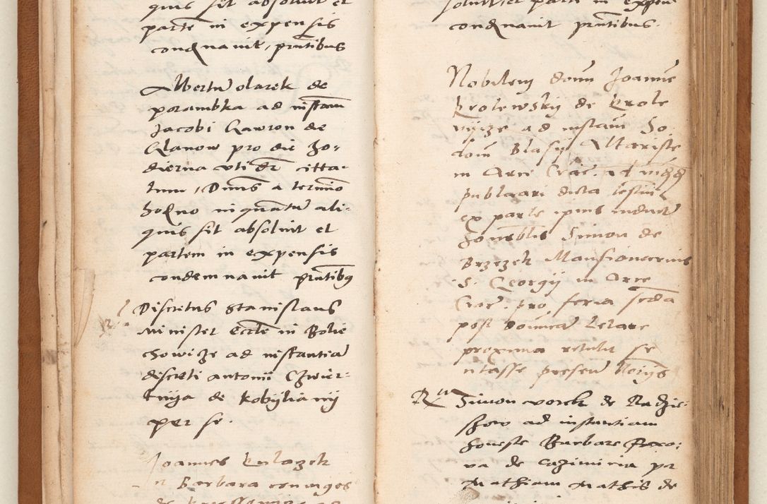 Zdjęcie nr 20 dla obiektu archiwalnego: Acta pronunciationum, absolutoriarum a termino, relacionum, diligenciarum, consensuum in absolutionem, continuationum terminorum ad annum Domini MDLIIᵐ coram reverendo patre domino Petro Porembski canonico et officiali generali Cracoviensi, a die et mense infrascriptis continuantur.