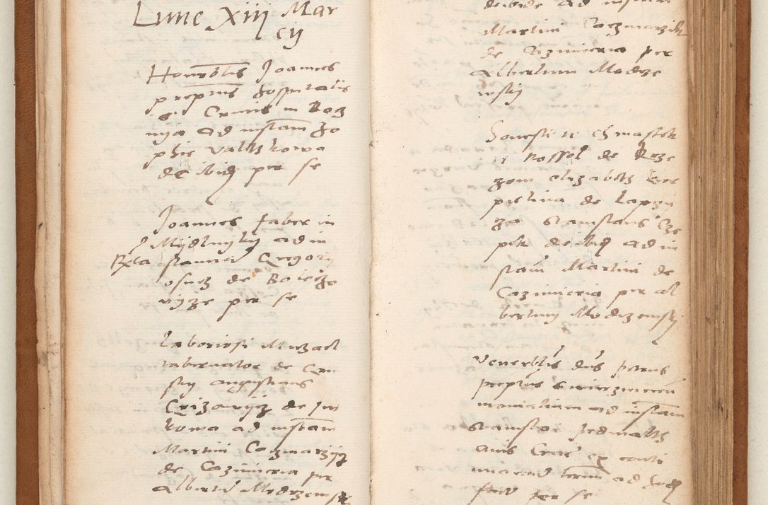 Zdjęcie nr 22 dla obiektu archiwalnego: Acta pronunciationum, absolutoriarum a termino, relacionum, diligenciarum, consensuum in absolutionem, continuationum terminorum ad annum Domini MDLIIᵐ coram reverendo patre domino Petro Porembski canonico et officiali generali Cracoviensi, a die et mense infrascriptis continuantur.