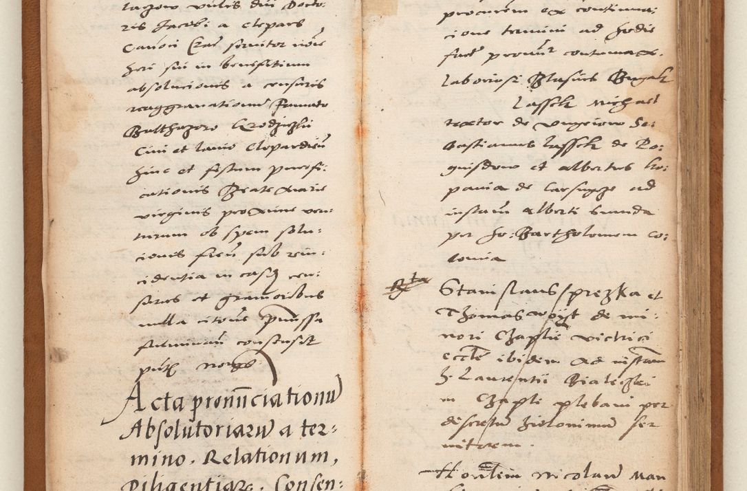 Zdjęcie nr 7 dla obiektu archiwalnego: Acta pronunciationum, absolutoriarum a termino, relacionum, diligenciarum, consensuum in absolutionem, continuationum terminorum ad annum Domini MDLIIᵐ coram reverendo patre domino Petro Porembski canonico et officiali generali Cracoviensi, a die et mense infrascriptis continuantur.