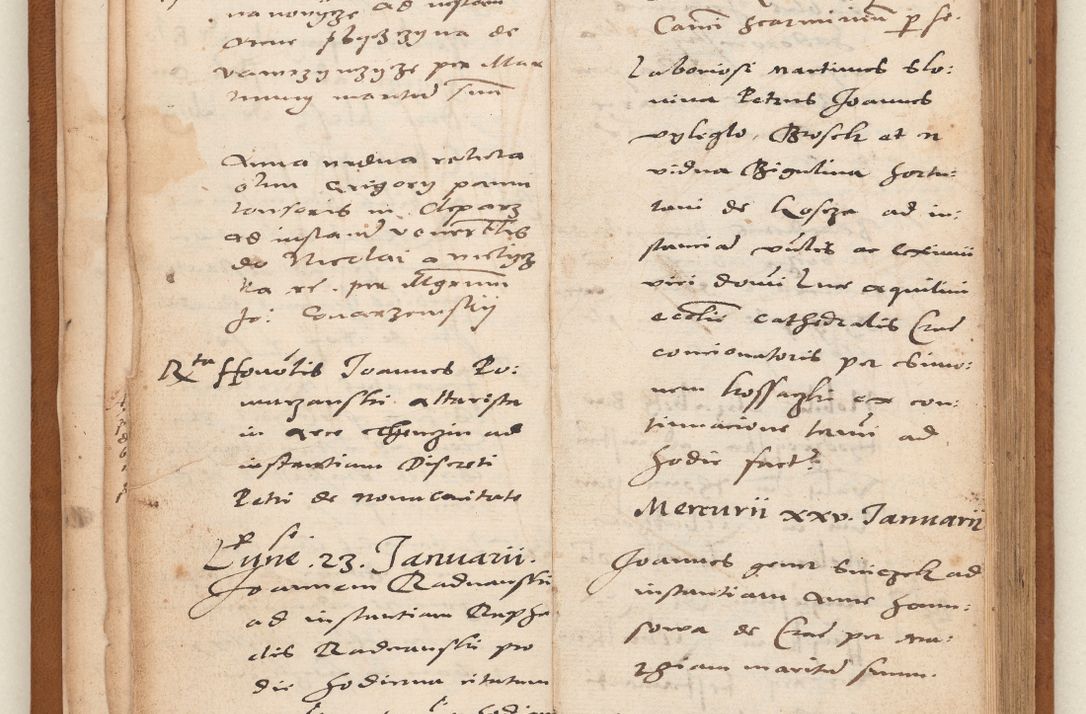 Zdjęcie nr 9 dla obiektu archiwalnego: Acta pronunciationum, absolutoriarum a termino, relacionum, diligenciarum, consensuum in absolutionem, continuationum terminorum ad annum Domini MDLIIᵐ coram reverendo patre domino Petro Porembski canonico et officiali generali Cracoviensi, a die et mense infrascriptis continuantur.