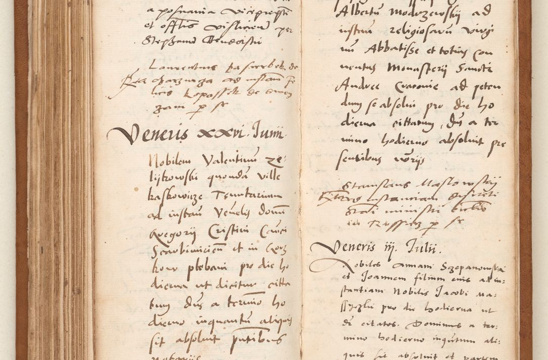 Zdjęcie nr 191 dla obiektu archiwalnego: Acta pronunciationum, absolutoriarum a termino, relacionum, diligenciarum, consensuum in absolutionem, continuationum terminorum ad annum Domini MDLIIᵐ coram reverendo patre domino Petro Porembski canonico et officiali generali Cracoviensi, a die et mense infrascriptis continuantur.