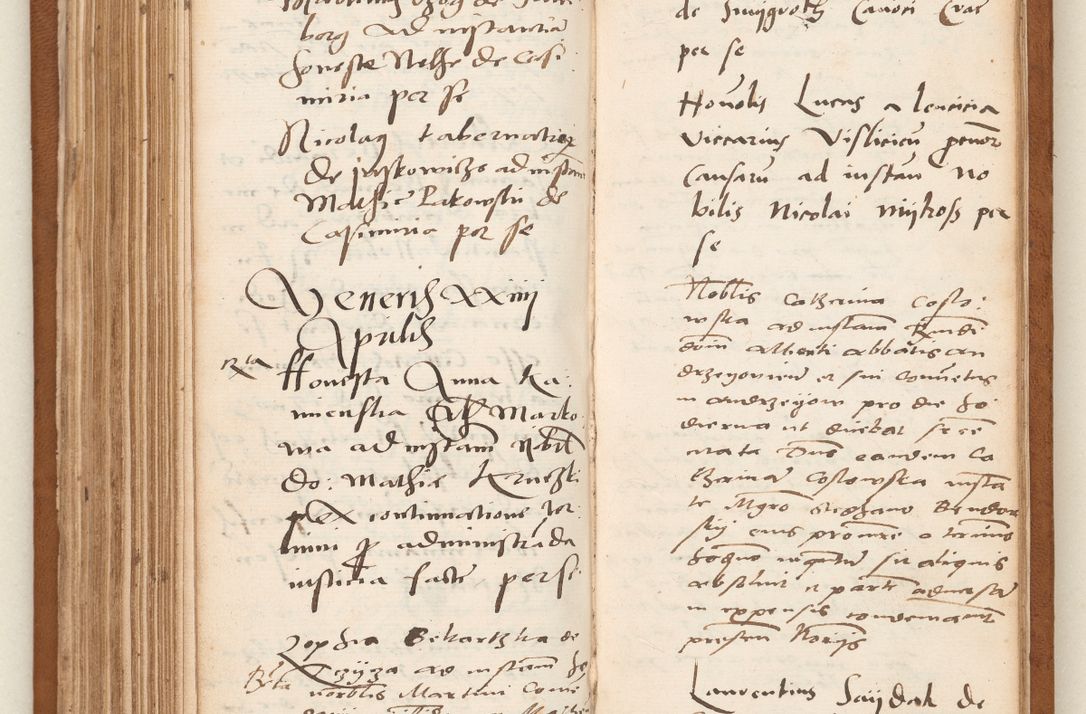 Zdjęcie nr 185 dla obiektu archiwalnego: Acta pronunciationum, absolutoriarum a termino, relacionum, diligenciarum, consensuum in absolutionem, continuationum terminorum ad annum Domini MDLIIᵐ coram reverendo patre domino Petro Porembski canonico et officiali generali Cracoviensi, a die et mense infrascriptis continuantur.