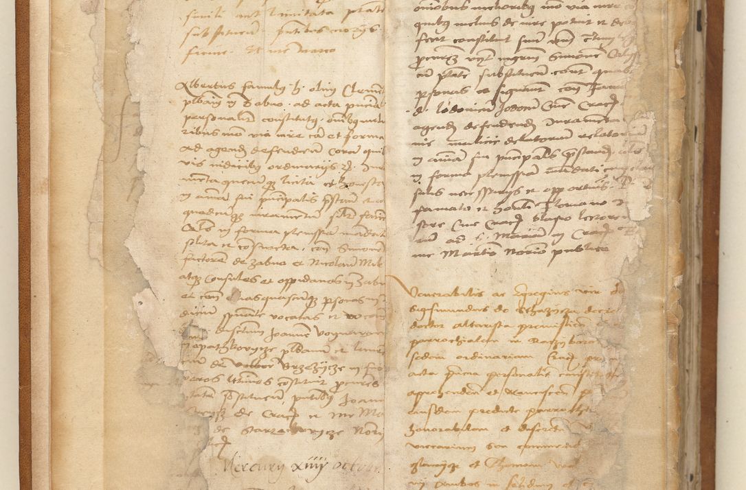 Zdjęcie nr 7 dla obiektu archiwalnego: Ac[ta con]stitutio[num procuratorum] coram [reve]rendo pa[tre domino] Nicola[o Be]dlenski [scho]lastico [vica]rioque i[n spiritua]libus [generali] Cra[coviensi] an[no Domini millesimo quingentesimo vigesimo octavo].