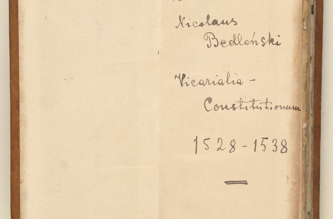 Zdjęcie nr 3 dla obiektu archiwalnego: Ac[ta con]stitutio[num procuratorum] coram [reve]rendo pa[tre domino] Nicola[o Be]dlenski [scho]lastico [vica]rioque i[n spiritua]libus [generali] Cra[coviensi] an[no Domini millesimo quingentesimo vigesimo octavo].