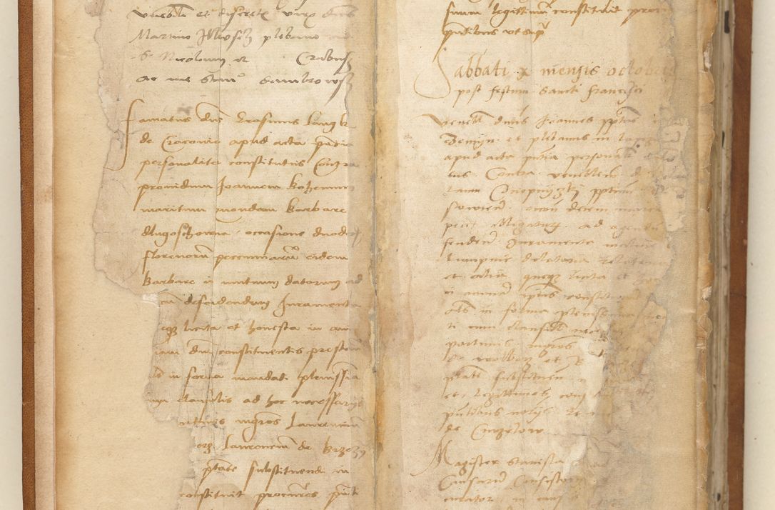 Zdjęcie nr 6 dla obiektu archiwalnego: Ac[ta con]stitutio[num procuratorum] coram [reve]rendo pa[tre domino] Nicola[o Be]dlenski [scho]lastico [vica]rioque i[n spiritua]libus [generali] Cra[coviensi] an[no Domini millesimo quingentesimo vigesimo octavo].