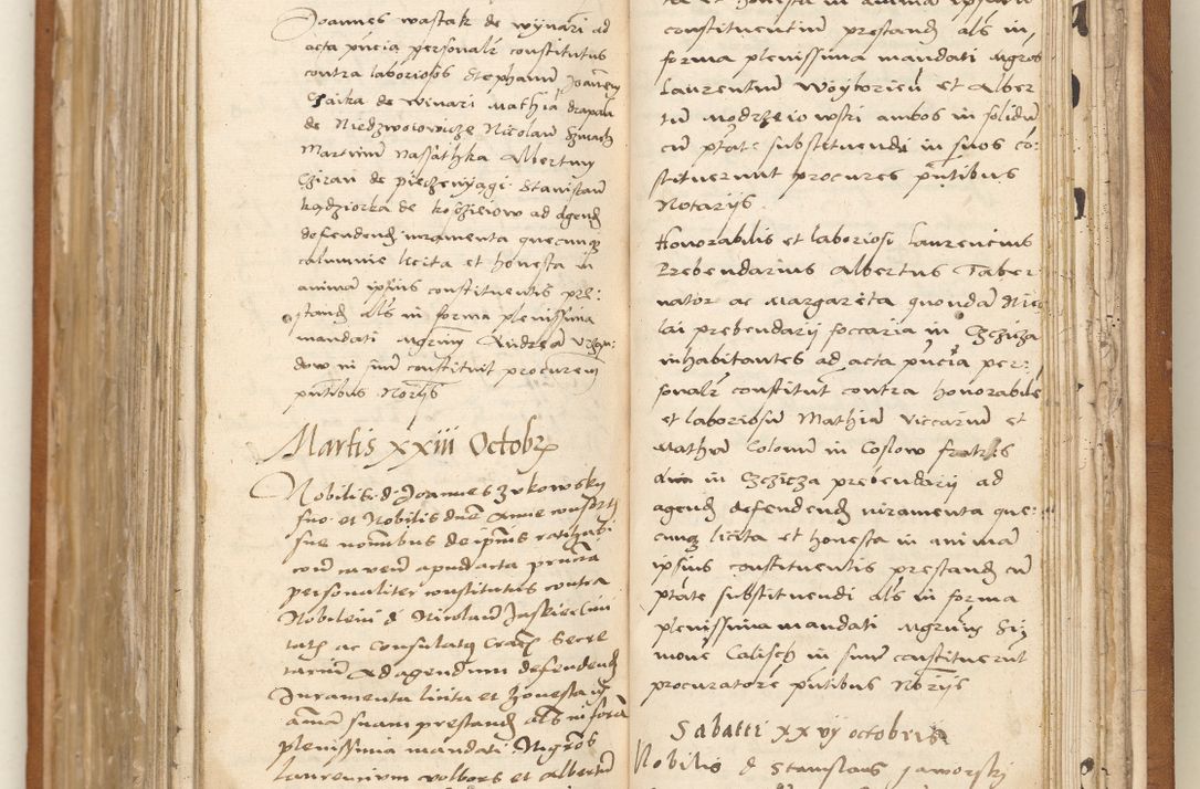 Zdjęcie nr 194 dla obiektu archiwalnego: Ac[ta con]stitutio[num procuratorum] coram [reve]rendo pa[tre domino] Nicola[o Be]dlenski [scho]lastico [vica]rioque i[n spiritua]libus [generali] Cra[coviensi] an[no Domini millesimo quingentesimo vigesimo octavo].