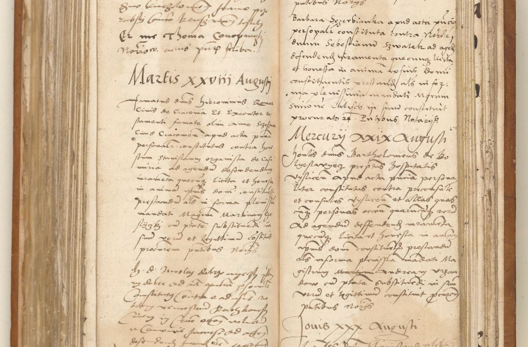 Zdjęcie nr 187 dla obiektu archiwalnego: Ac[ta con]stitutio[num procuratorum] coram [reve]rendo pa[tre domino] Nicola[o Be]dlenski [scho]lastico [vica]rioque i[n spiritua]libus [generali] Cra[coviensi] an[no Domini millesimo quingentesimo vigesimo octavo].