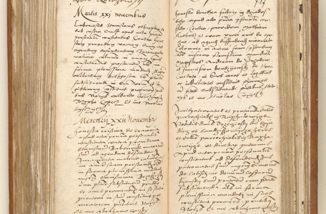 Zdjęcie nr 143 dla obiektu archiwalnego: Ac[ta con]stitutio[num procuratorum] coram [reve]rendo pa[tre domino] Nicola[o Be]dlenski [scho]lastico [vica]rioque i[n spiritua]libus [generali] Cra[coviensi] an[no Domini millesimo quingentesimo vigesimo octavo].