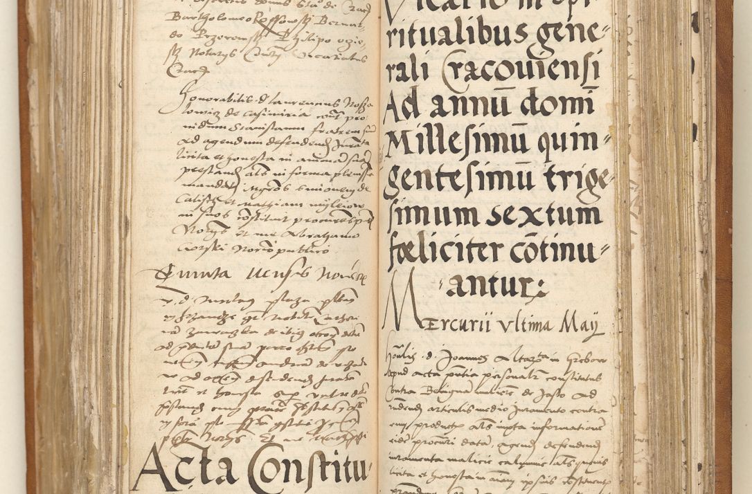 Zdjęcie nr 123 dla obiektu archiwalnego: Ac[ta con]stitutio[num procuratorum] coram [reve]rendo pa[tre domino] Nicola[o Be]dlenski [scho]lastico [vica]rioque i[n spiritua]libus [generali] Cra[coviensi] an[no Domini millesimo quingentesimo vigesimo octavo].