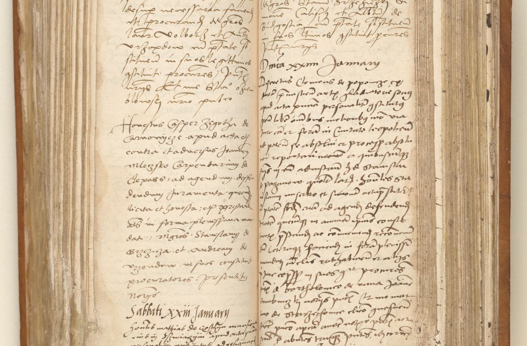 Zdjęcie nr 90 dla obiektu archiwalnego: Ac[ta con]stitutio[num procuratorum] coram [reve]rendo pa[tre domino] Nicola[o Be]dlenski [scho]lastico [vica]rioque i[n spiritua]libus [generali] Cra[coviensi] an[no Domini millesimo quingentesimo vigesimo octavo].