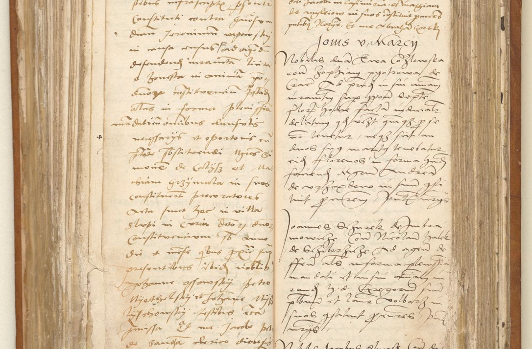 Zdjęcie nr 49 dla obiektu archiwalnego: Ac[ta con]stitutio[num procuratorum] coram [reve]rendo pa[tre domino] Nicola[o Be]dlenski [scho]lastico [vica]rioque i[n spiritua]libus [generali] Cra[coviensi] an[no Domini millesimo quingentesimo vigesimo octavo].
