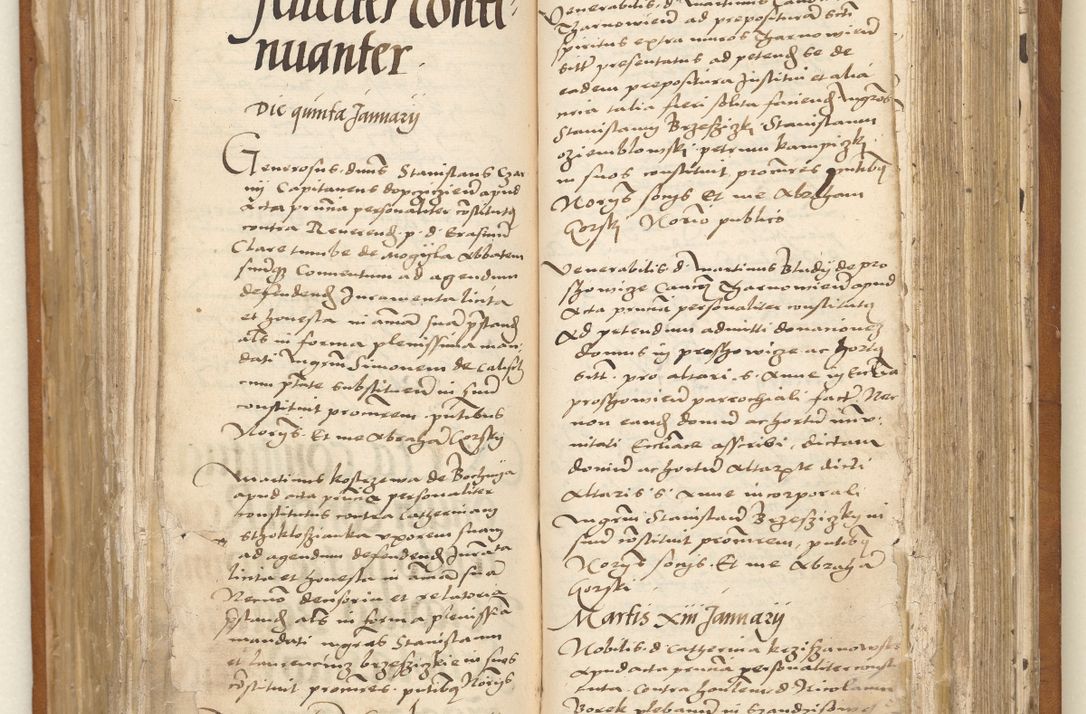 Zdjęcie nr 41 dla obiektu archiwalnego: Ac[ta con]stitutio[num procuratorum] coram [reve]rendo pa[tre domino] Nicola[o Be]dlenski [scho]lastico [vica]rioque i[n spiritua]libus [generali] Cra[coviensi] an[no Domini millesimo quingentesimo vigesimo octavo].