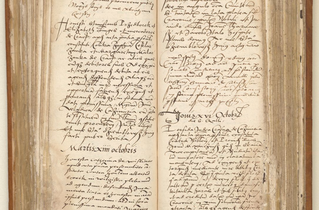Zdjęcie nr 34 dla obiektu archiwalnego: Ac[ta con]stitutio[num procuratorum] coram [reve]rendo pa[tre domino] Nicola[o Be]dlenski [scho]lastico [vica]rioque i[n spiritua]libus [generali] Cra[coviensi] an[no Domini millesimo quingentesimo vigesimo octavo].