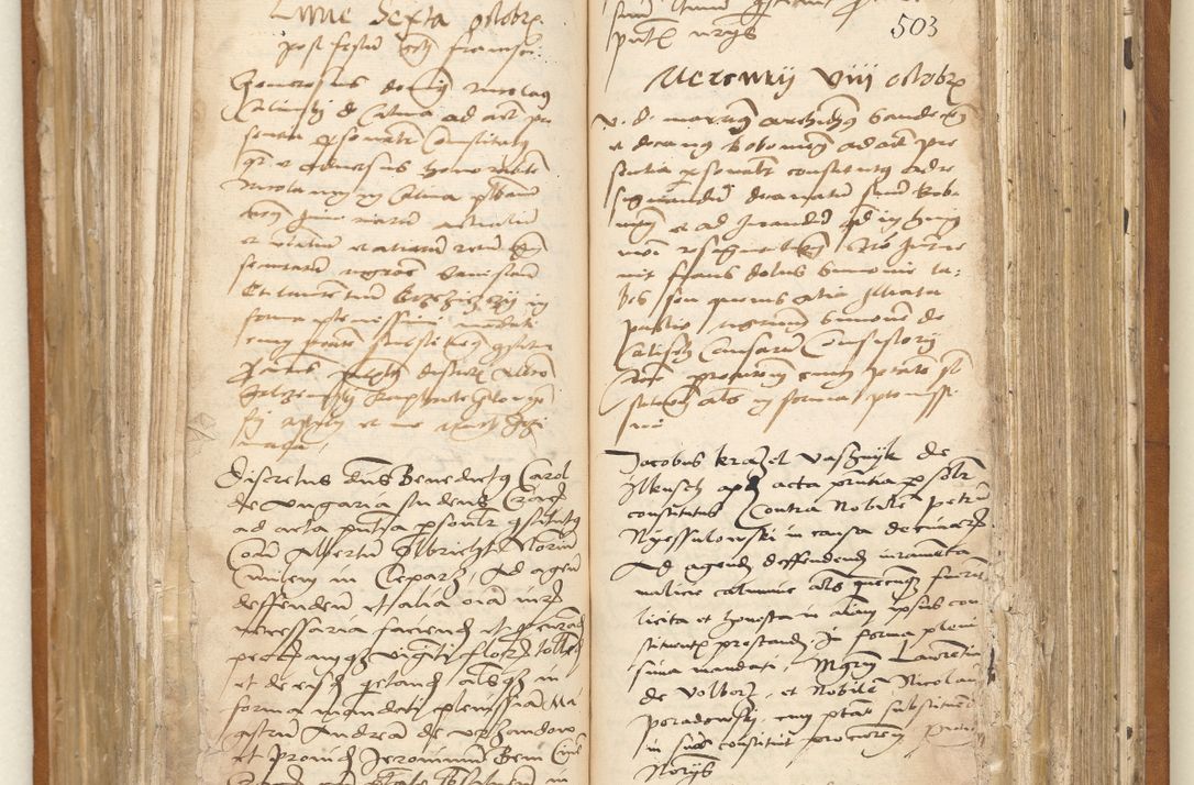 Zdjęcie nr 32 dla obiektu archiwalnego: Ac[ta con]stitutio[num procuratorum] coram [reve]rendo pa[tre domino] Nicola[o Be]dlenski [scho]lastico [vica]rioque i[n spiritua]libus [generali] Cra[coviensi] an[no Domini millesimo quingentesimo vigesimo octavo].