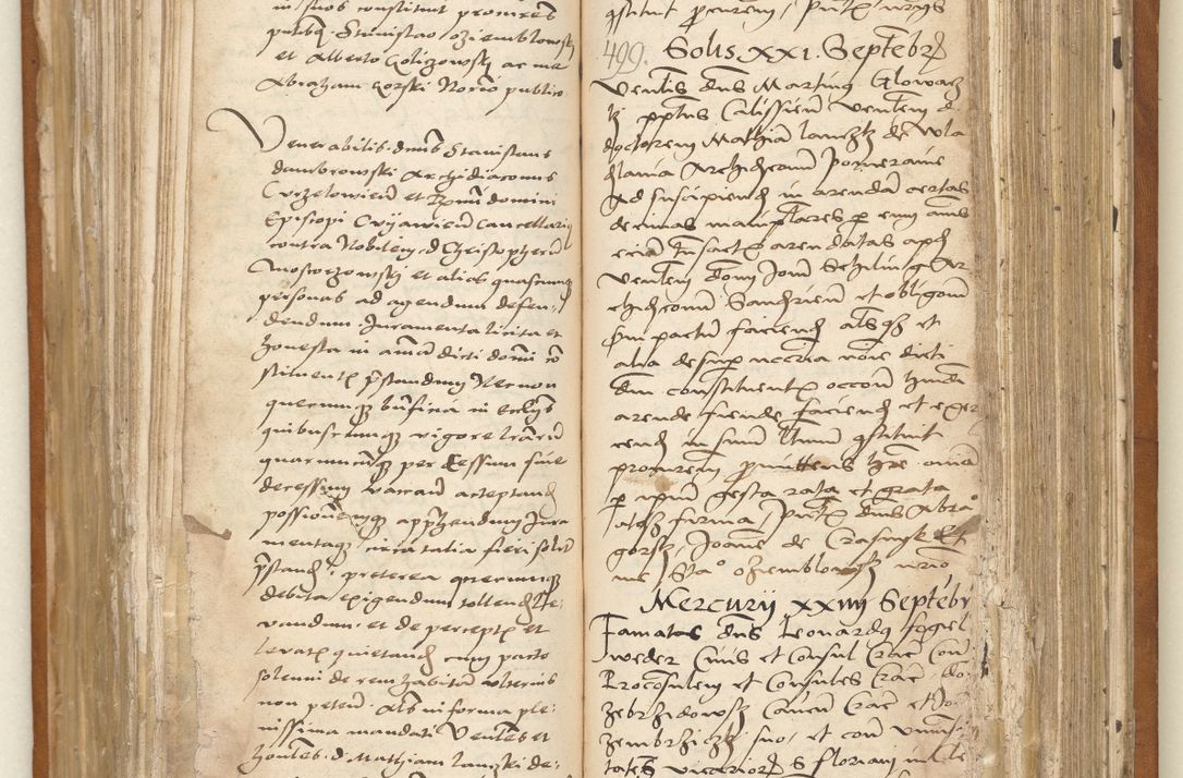 Zdjęcie nr 30 dla obiektu archiwalnego: Ac[ta con]stitutio[num procuratorum] coram [reve]rendo pa[tre domino] Nicola[o Be]dlenski [scho]lastico [vica]rioque i[n spiritua]libus [generali] Cra[coviensi] an[no Domini millesimo quingentesimo vigesimo octavo].